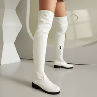 Casual Low-heeled Slimming Stretchy Over-the-knee Boots For Women