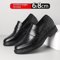 Increased By Slip-on Business Casual Leather Shoes