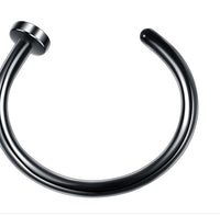Stainless Steel U-shaped Nose Ring Simple Style Non-perforated Nose Studs