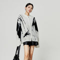 Women's Sweater Lazy Style Zipper Knitted