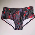 Men's New Abstract Beach Spa Shorts With Cups