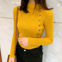 Autumn And Winter New Half Turtleneck Pullover Long Sleeve Slim Fit Sweater