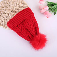 Add Cashmere Double-layer Wool Outdoor Warm Knitted Hat