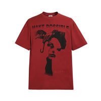 Creative Abstract Printing Short-sleeved T-shirt For Men
