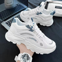 Leisure Sports Breathable Men's White Board Shoes