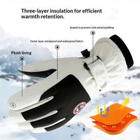 Winter Fleece-Lined Thermal Touchscreen Ski Gloves