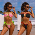 Women's New Bikini Mesh Swimsuit Color Matching