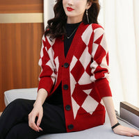 Western Style Small Shirt Slimming Youthful-looking Top Sweater Coat