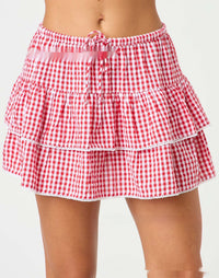 Plaid Casual Sporty Y2K-style European And American Plaid Mini Skirt