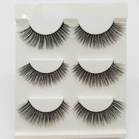 Three Pairs Of 3D Eyelash Natural Thick Multi-layer