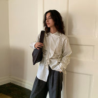 Women's Striped Shirt With Inner Design