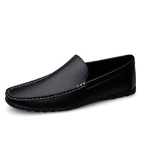 Men's Casual Style Loafers Low-top Soft Bottom White