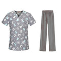 Bestselling Cartoon-print Nurse Uniform Womens Top And Pants