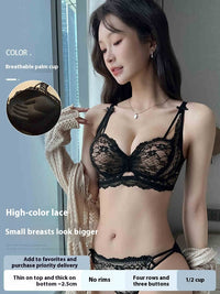 Women's Traceless Vest Gather Comfortably Side Drawing Bra