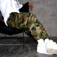 Retro High Street Camouflage Men Casual Working Pants