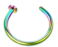 Stainless Steel U-shaped Nose Ring Simple Style Non-perforated Nose Studs