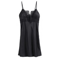Thin Ice Silk Sexy Nightdress With Comfortable Satin