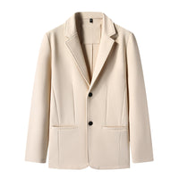 Solid Color Button Fashion Men's Casual Cotton Jacket