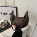 Niche Crescent New Simple All-Match Textured Shoulder Bag For Women