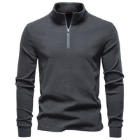 AutumnWinter New Arrival Stand Collar Half-Zip Thermal Base-Layer Sweater For Men