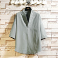 Fashion Personality Men's Three-quarter Sleeve Top