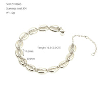 European And American Instagram-style Stainless Steel Shell Necklace