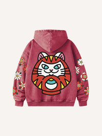 Fashion Casual Printed Polyester Sweater