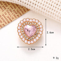 Diy Ornament Accessories Love Heart Bow Tie Gem Removable Shoe Ornament Shoe Buckle