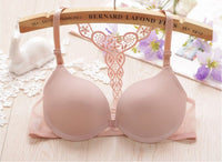 Pure Color Simple Glossy Sexy Girly Underwear With Y-strap
