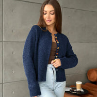 New Colorful-button Knitted Cardigan FallWinter New Arrival