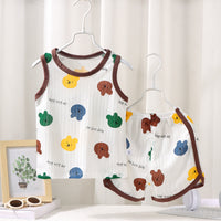 Casual New Children's Vest Suit Summer Cotton