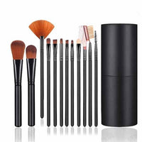 High-grade 12-piece Oval Barreled Brush Set