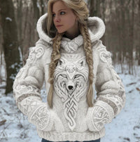 AutumnWinter 3D Digital-Print Hoodie