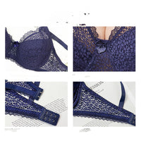 European And American Women's Plus Size Lace Bra