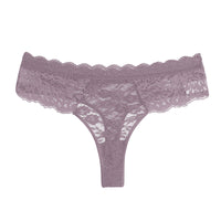 Patterned Semi-transparent Mid-rise Womens Briefs Sexy Womens Lace Thong