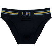 Men Color Strip Sports Style With Letters Seamless Low Waist Panties