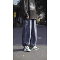 Hong Kong Style Retro Overalls Jeans Man
