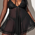 Oversized Underwear Mesh Perspective Nightdress Clothes For Women