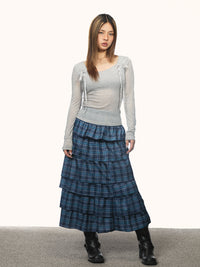 American Retro Diagonal Collar Long Sleeve