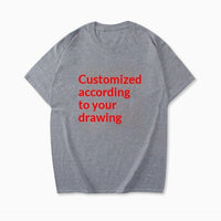 Team Uniform Summer Loose Men's And Women's Round Neck Printed Logo Short Sleeved T-shirt