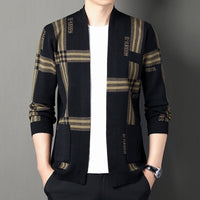 Men's Trendy Versatile Long-sleeve Knitted Sweater Coat