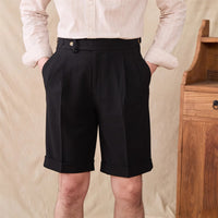Men's Gentleman Five-point Suit Pants