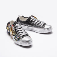 Vintage Badge Personalized Casual Canvas Shoes