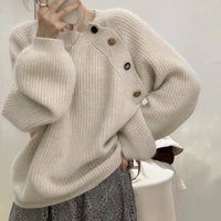 Design Sense Japanese Style Lazy Autumn Winter Coat
