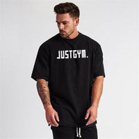 Muscle Men's Loose Workout Short Sleeve T-shirt