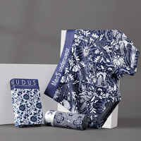 Mens All-Cotton Boxer Briefs With A Printed Design