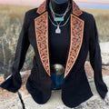 Women's Casual Versatile Printed Slim Fit Suit Jacket