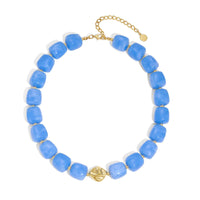 Bohemian-style Multicolor Resin Bead Necklace