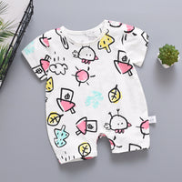 Cartoon Summer Baby Short Sleeve Romper