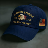 250th Anniversary Baseball Cap Embroidered Sun Hat